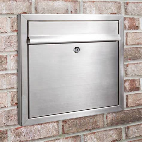 stainless steel wall mount box|wall mounted mail boxes residential.